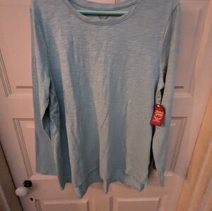 NWT Long Sleeve Peplum Tee